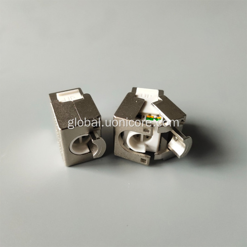 CAT5E Keystone Jack STP CAT5E keystone jack pass through panel mount Manufactory